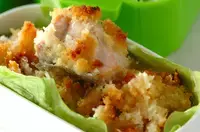 鮭の香草パン粉焼き