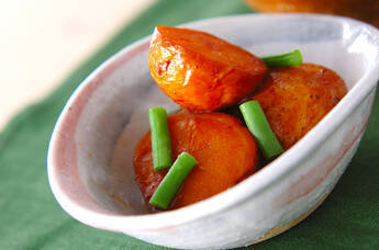 新ジャガの揚げ煮