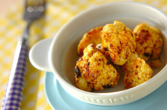 カリフラワーのカレー炒め