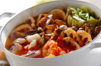 海鮮鍋～トマト鍋～チーズニョッキ