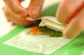 サーモンとクリームチーズの春巻きの作り方2