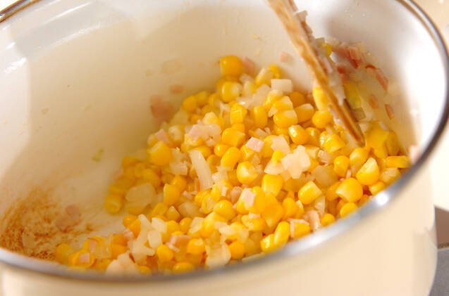 冷つぶつぶコーンスープの作り方の手順5