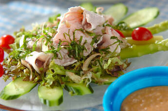 人気の冷しゃぶ しっとり柔らか タレも手作り 夏に食べたい