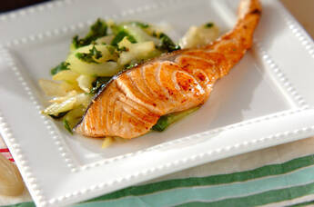 鮭のハーブ焼き