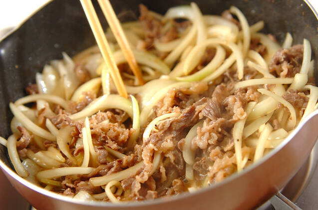 やわらかつゆだく牛丼の作り方の手順3