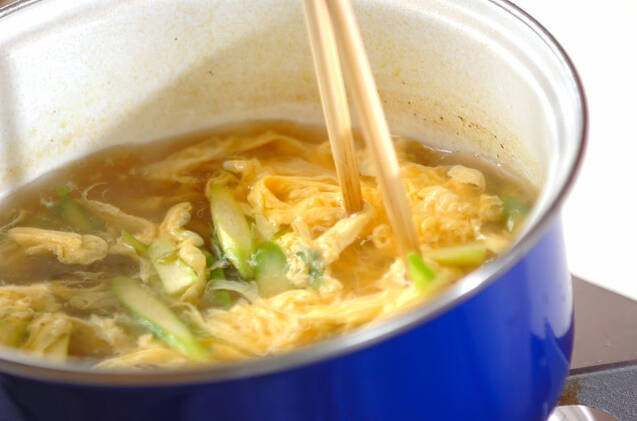 アスパラのスープの作り方の手順3