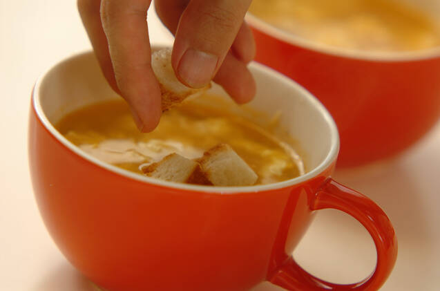 ニンニクのスープ～ソパ・デ・アホ～の作り方の手順5