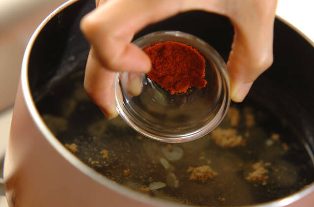 ニンニクのスープ～ソパ・デ・アホ～の作り方の手順3