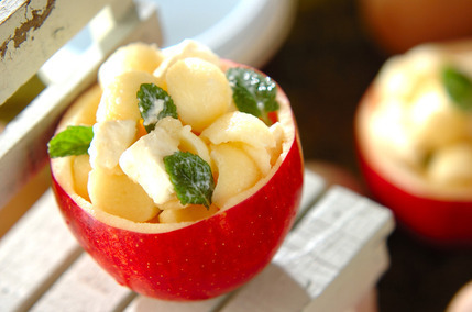 リンゴカップのメープルスイーツ