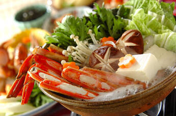 冬は野菜たっぷり蟹鍋 鍋出汁買う必要なし