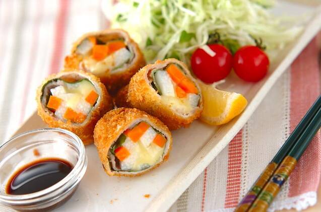 豚肉のロールフライ