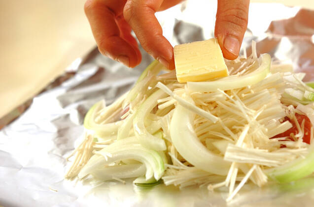 鮭のホイル焼きの作り方の手順2