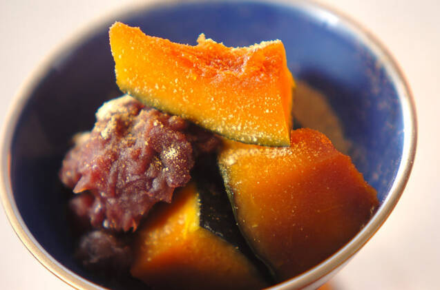 カボチャの小豆和え