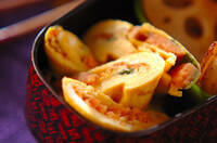 タラコと大葉の卵焼き 副菜 レシピ 作り方 E レシピ 料理のプロが作る簡単レシピ