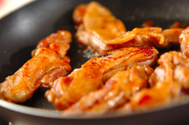 照り焼き鶏の和風生春巻きの作り方の手順4