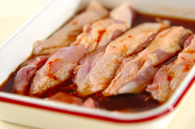 照り焼き鶏の和風生春巻きの作り方の手順2