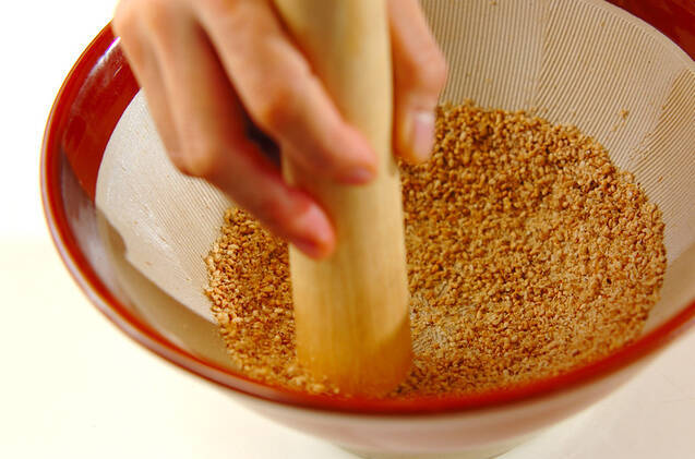 水菜のゴマ和えの作り方の手順5