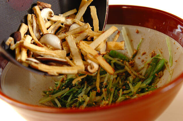 水菜のゴマ和えの作り方の手順7