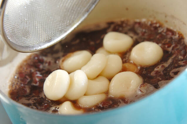 小豆の白玉ぜんざいの作り方の手順7