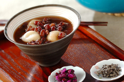 小豆の白玉ぜんざい