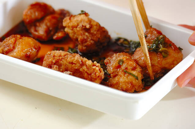 揚げ鶏のネギソースの作り方の手順3