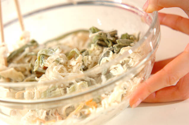 コリコリマヨ和えの作り方の手順3