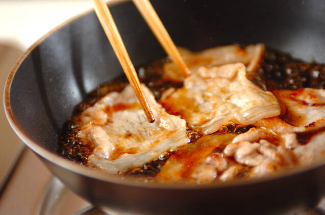 豚肉の甘酢焼きの作り方の手順3