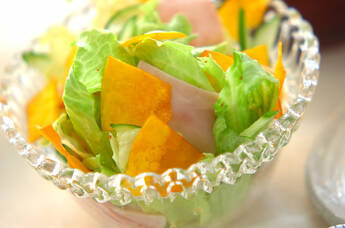 カボチャのパリパリサラダ