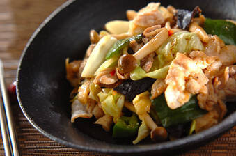 豚肉と野菜のピリ辛みそ炒め