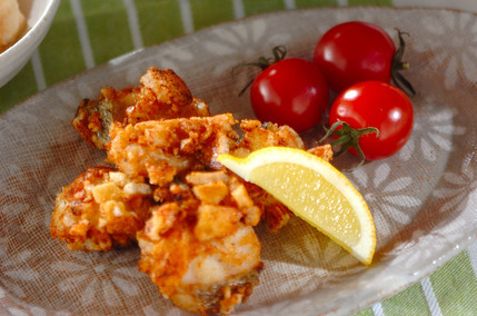 タラのせんべい揚げ