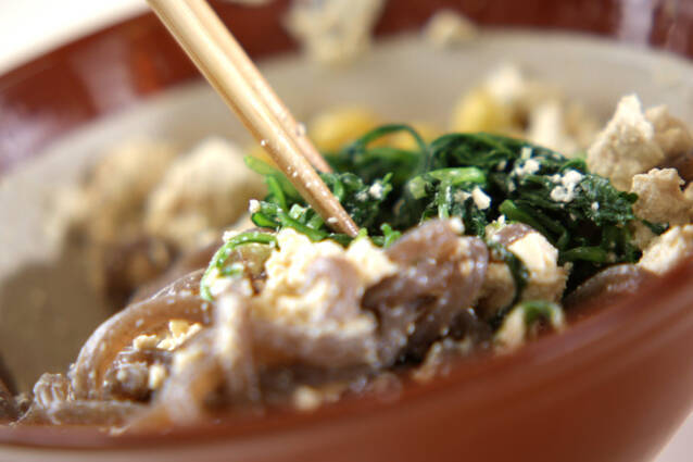 菊菜の彩り白和えの作り方の手順4