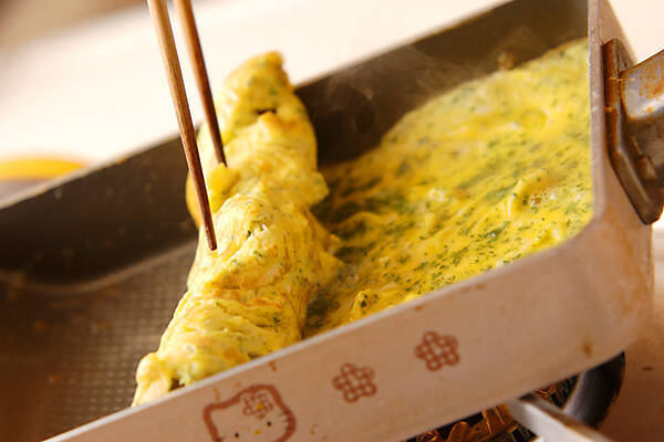 ソーセージ入り卵焼きの作り方の手順4