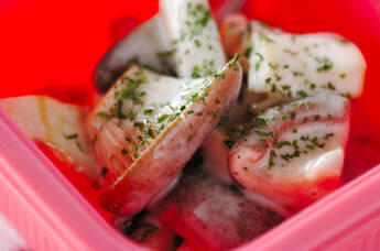 キノコのドレッシングマリネ