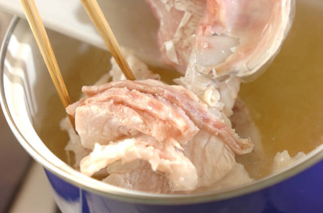 たっぷり鯛のアラ汁の作り方の手順2