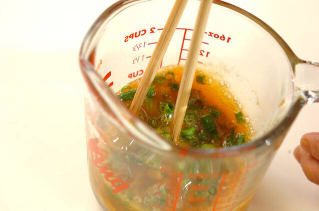 納豆のだし巻き卵の作り方の手順3