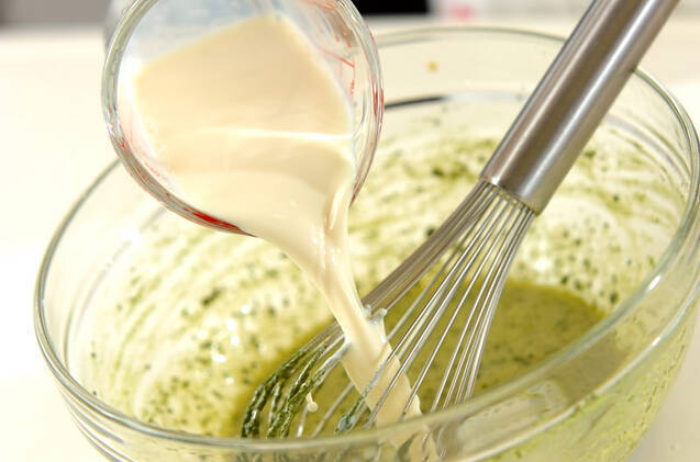 抹茶のフレンチトーストの作り方の手順2