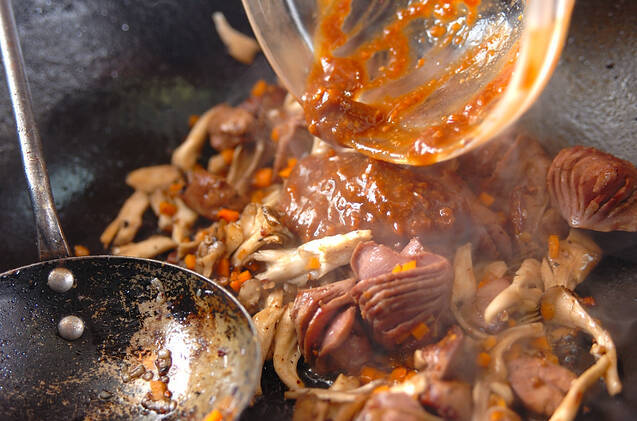 鶏レバー麦ご飯チャーハンの作り方の手順3
