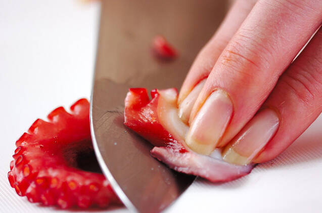 豆とタコのマリネの作り方の手順2