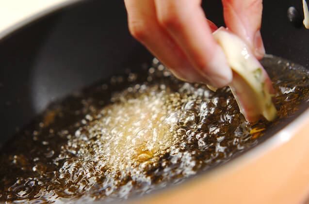 カマボコチーズ天ぷらの作り方の手順3