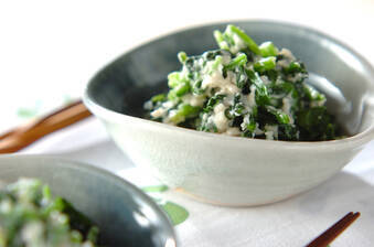 ホウレン草ゴマ豆腐和え