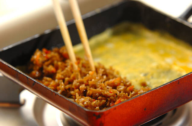 おかず卵焼きの作り方の手順3