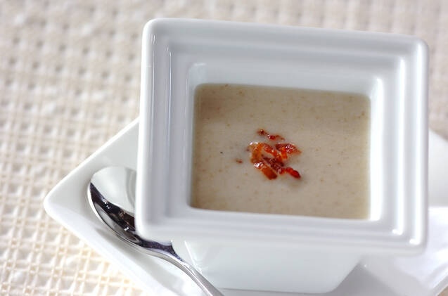 ゴボウの冷製クリームスープ