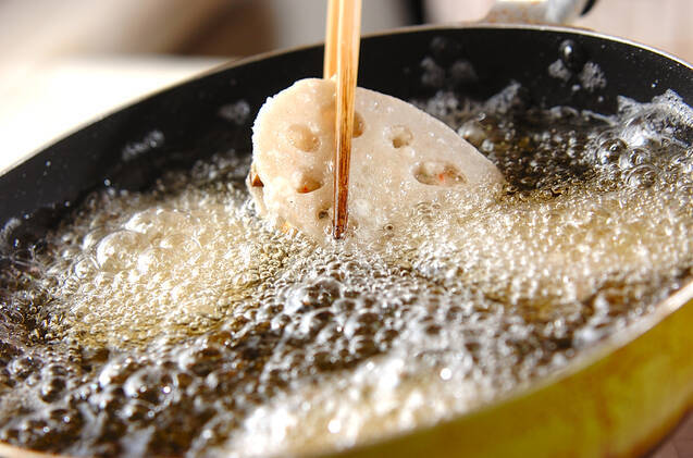 レンコンのはさみ揚げの作り方の手順10