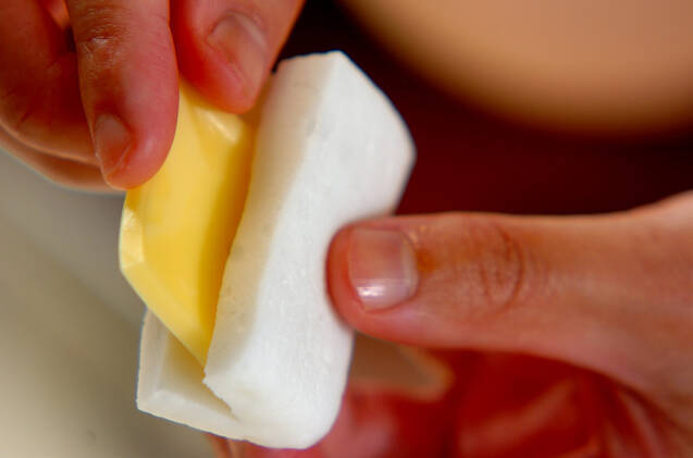 ハンペンのチーズサンドの作り方の手順2