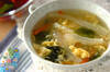 セロリと卵のスープ