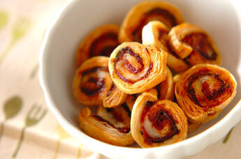 ベーコンと大葉のパイ