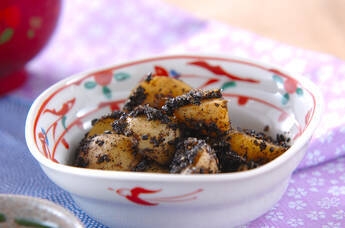 新ジャガのゴマ汚し