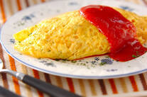 サーモンオムライス