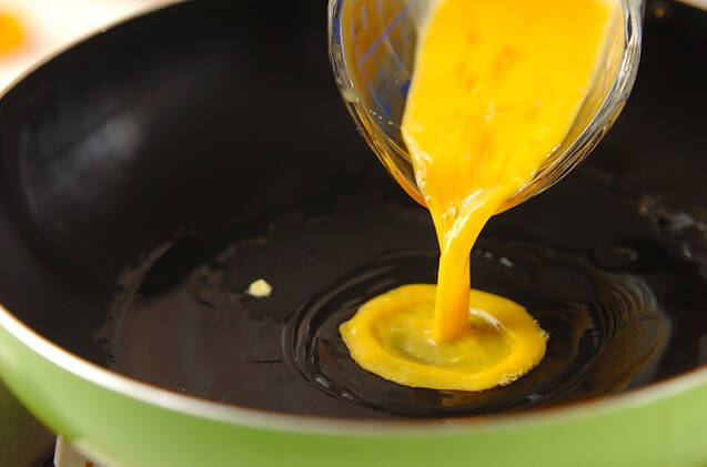 サーモンオムライスの作り方の手順8