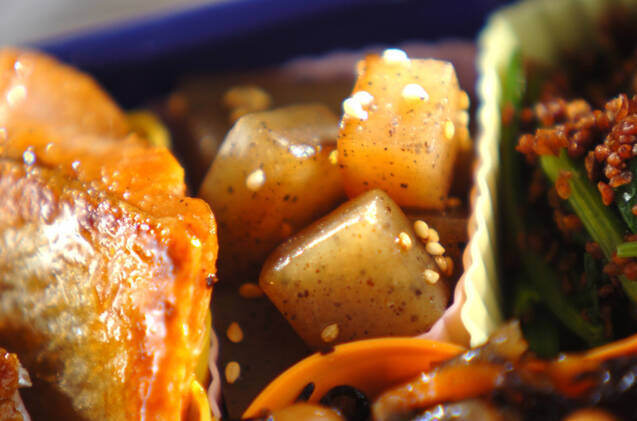 コンニャクの炒り煮